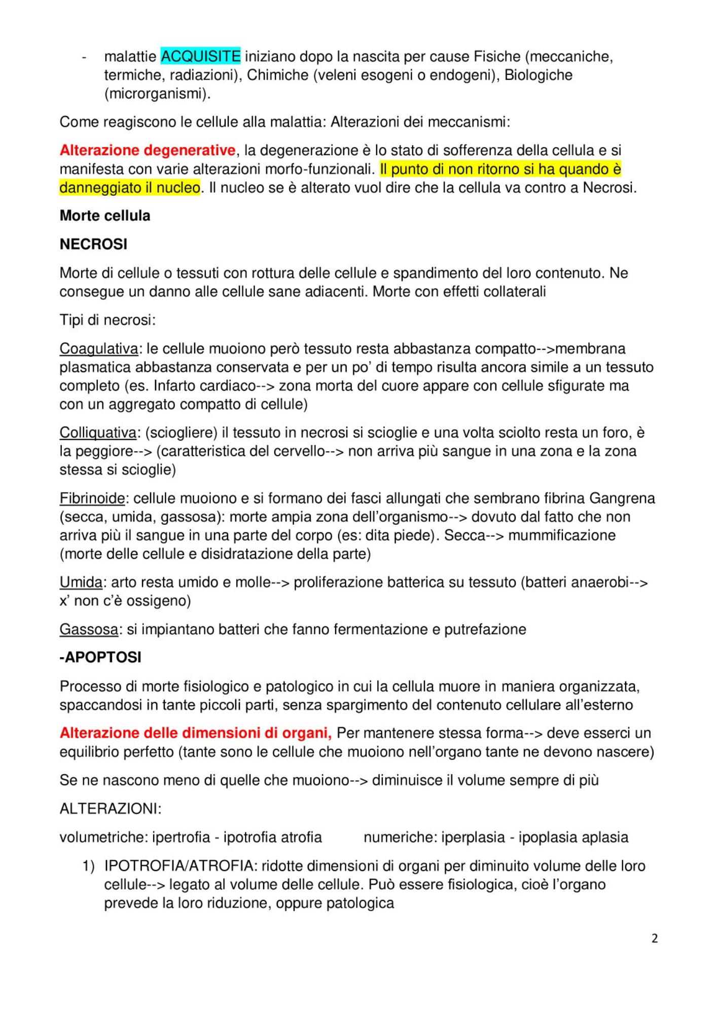 Patologia Generale e Fisiopatologia