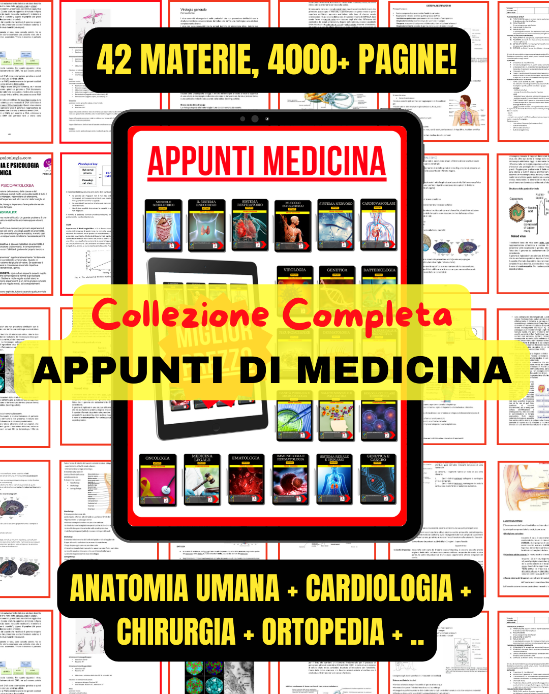 PACCHETTO COMPLETO TUTTE LE MATERIE DI MEDICINA