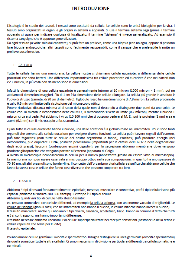 Istologia ed Embriologia